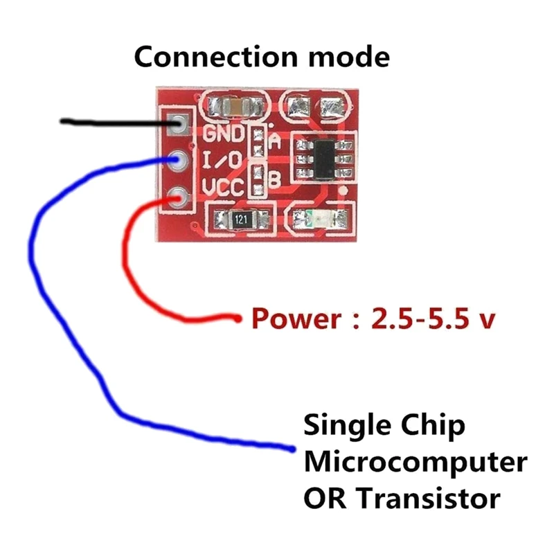 20PCS TTP223 ปุ่มสัมผัสโมดูลตัวเก็บประจุประเภท SINGLE Channel Self Locking Touch SWITCH SENSOR