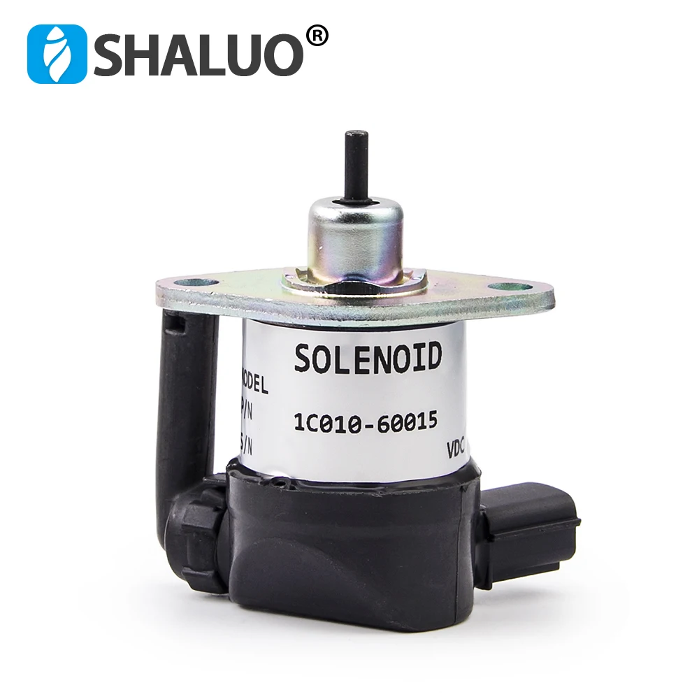 

DC12V 24V Diesel Engine Fuel Shutdown Shut Off Solenoid Valve 1C010-60015 1C010-60014 For Kubota V1505 V2203 V3300 V3600