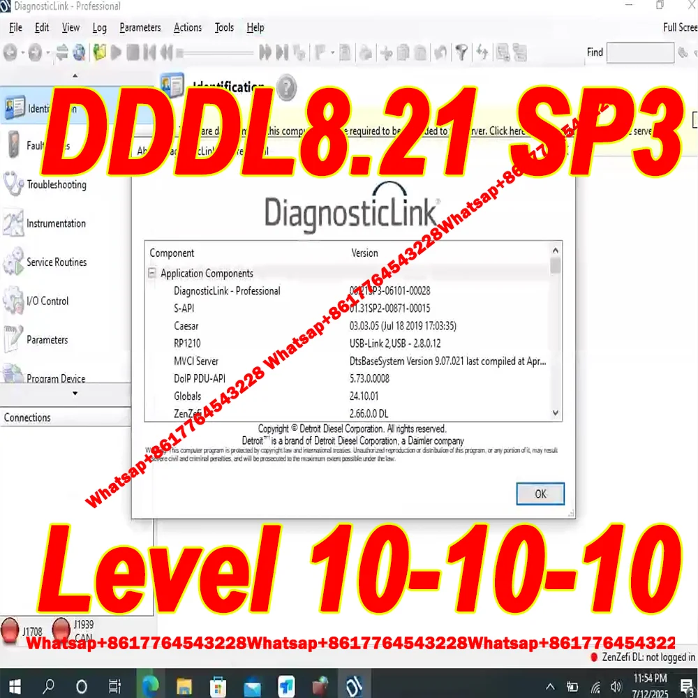

2025 Детройт DDDL 8,21 SP3 Уровень 10-10-10 Профессиональная Редактирование Гравированные Параметры Руководство по устранения проблем 04.2025 VIN Написание записи