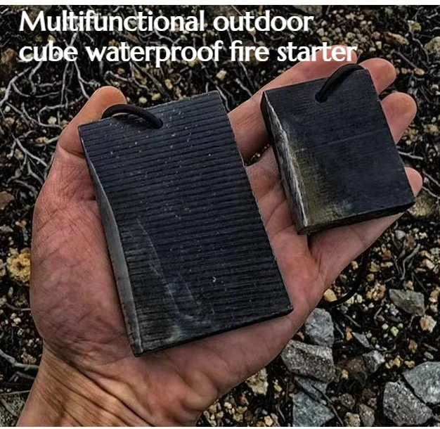 

Outdoor Cube Multi-functional Waterproof Fire Starter EDC Emergency Survival Fire Ignition Equipment Outdoor Survival