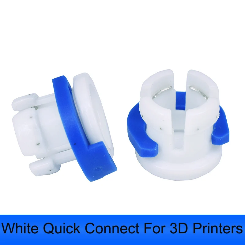 Accesorios para impresora 3D UM2, conector rápido, hebilla fija Ultimaker2, conector rápido de tubo de alimentación, hebilla fija blanca