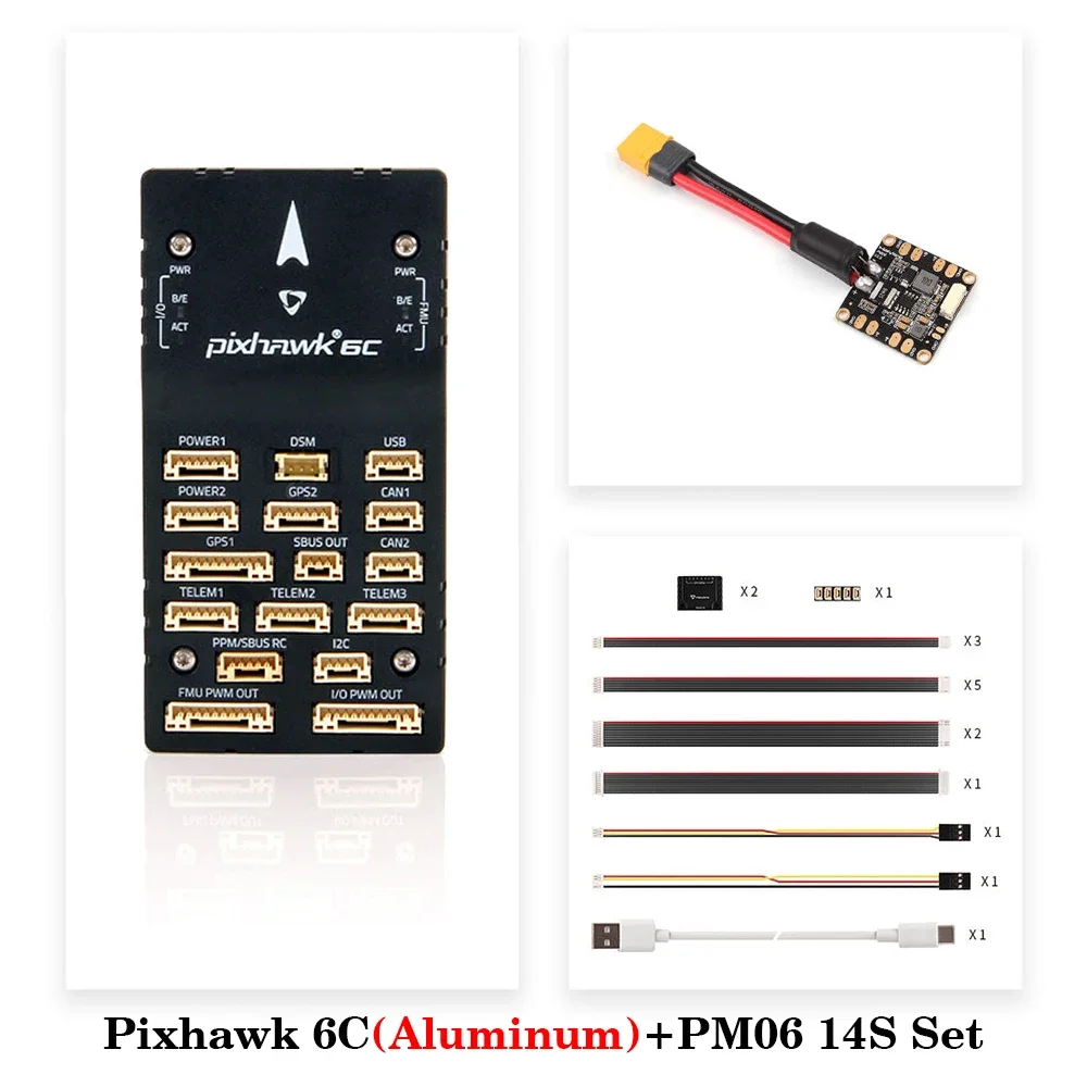 Holybro-ドローン用のPixhawk6cフライトコントローラー,アルミニウム,pm02 v3 pm06 pm07,パワーモジュールm9n m10,rc fpv用のGPS