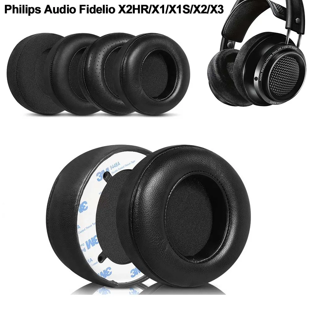 

Earphone pads For Philips Audio Fidelio X2HR/X1/X1S/X2 X3 replacement Earpads Mesh cloth Memory Covers Sponge Soft Protein