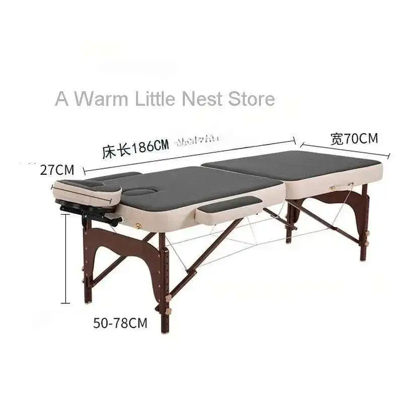 Tempat Tidur Pijat Salon Kecantikan Portabel Tempat Tidur Bulu Mata Wajah Sofa Pijat Lipat Tempat Tidur Tato Tandu Estetika Furnitur Salon Cama