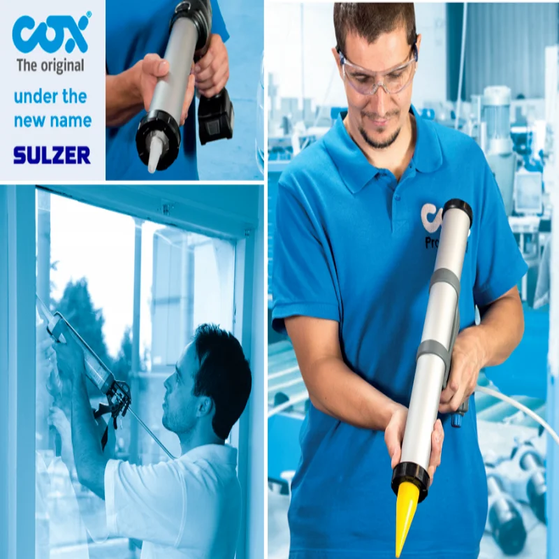 SULZER COX VBM 100 A دليل مكونين 200 مللي 1:1 موزع للخراطيش توفير الضغط خرطوشة بندقية صناعية مانع التسرب Durabl