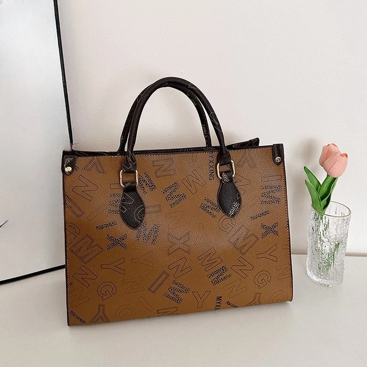 

2026 New Women's Large Capacity Tote Bag, Vintage Minimalist Convertible Top Handle Shoulder Bag, Fashion Casual Purse for Work
