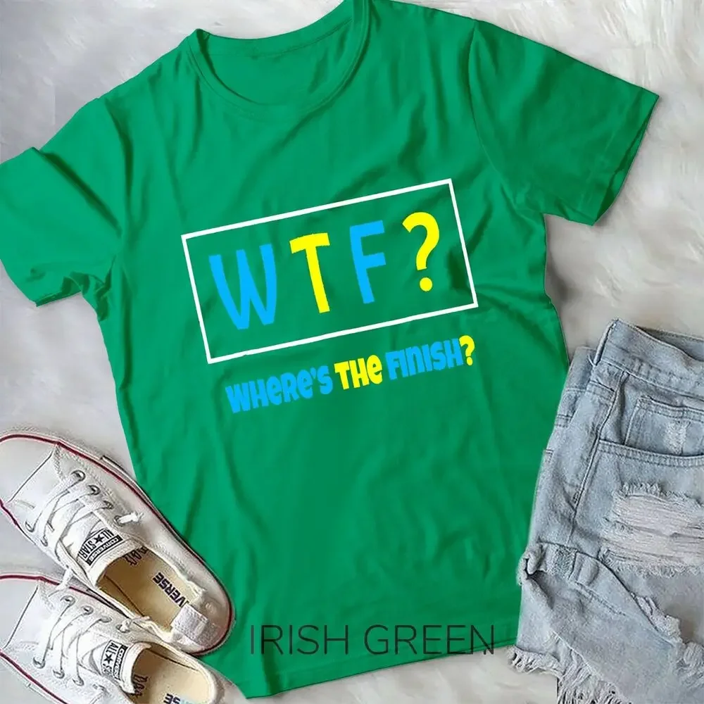 WTF-Wheres The Finish-Shirt Marathon Runner Jogging BW Unisex T-shirt