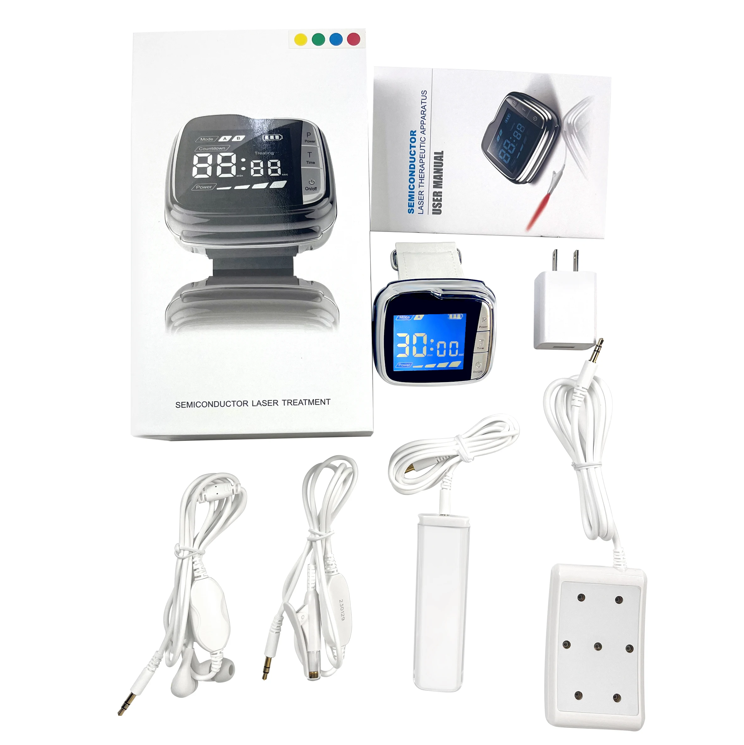 Wrist Type High Blood Pressure Laser Acupuncture Therapy Watch For Home Use