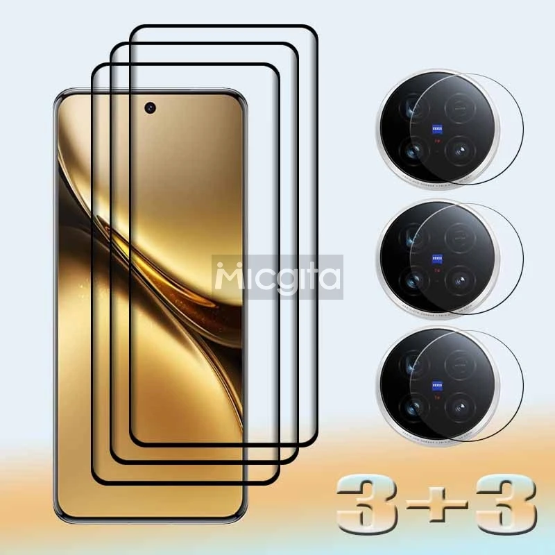 For VIVO X200 Pro X200 Screen Tempered Glass film Shockproof Anti-Scratch For VIVO X200 Pro Soft Fiber Lens film