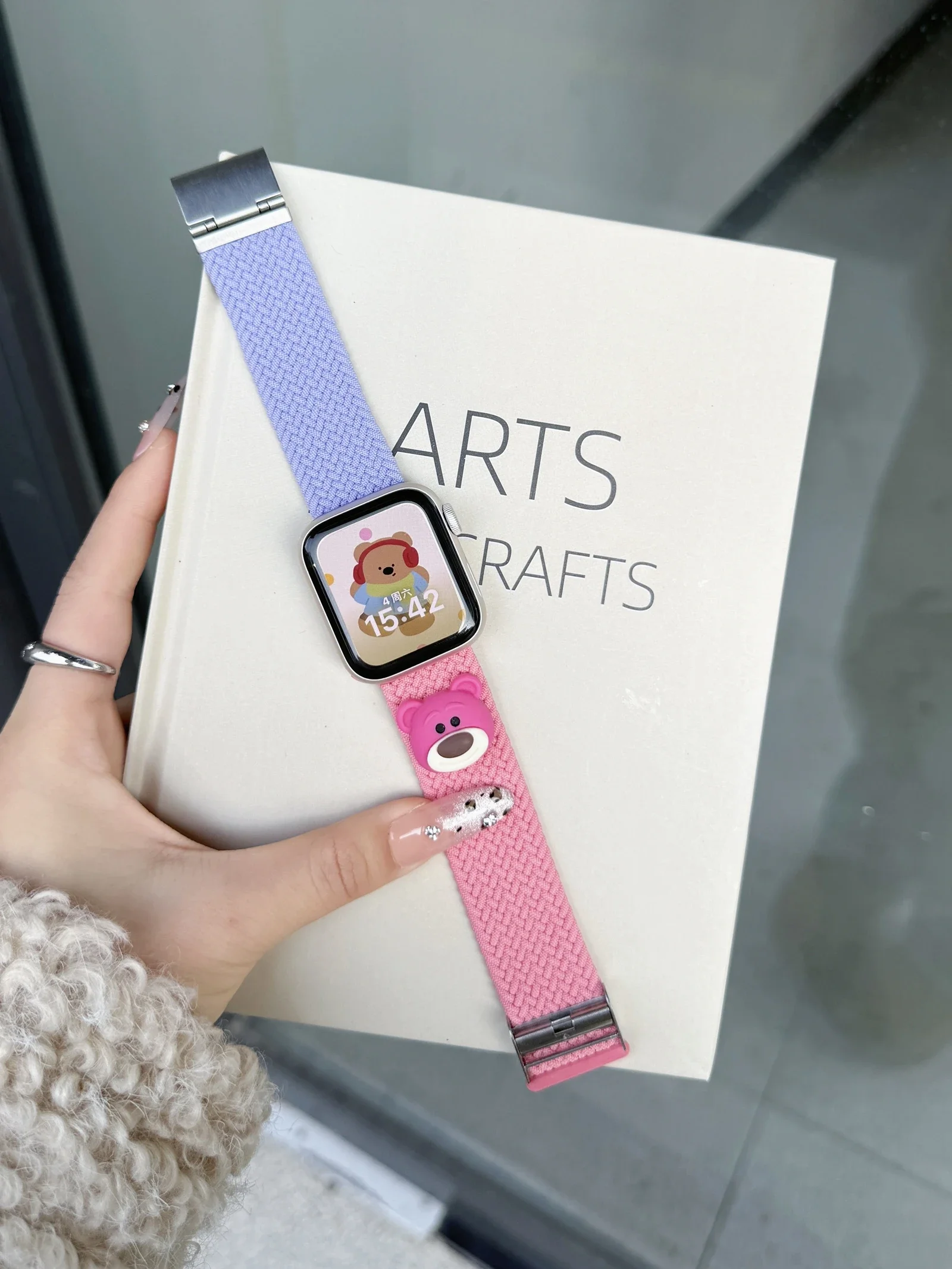 Superior elastic nylon For Apple Watch band for iwatch women Series 10/9/8/7/6/5/4 38mm 40mm 41mm 42mm 44mm 45mm 46mm 49mm Strap