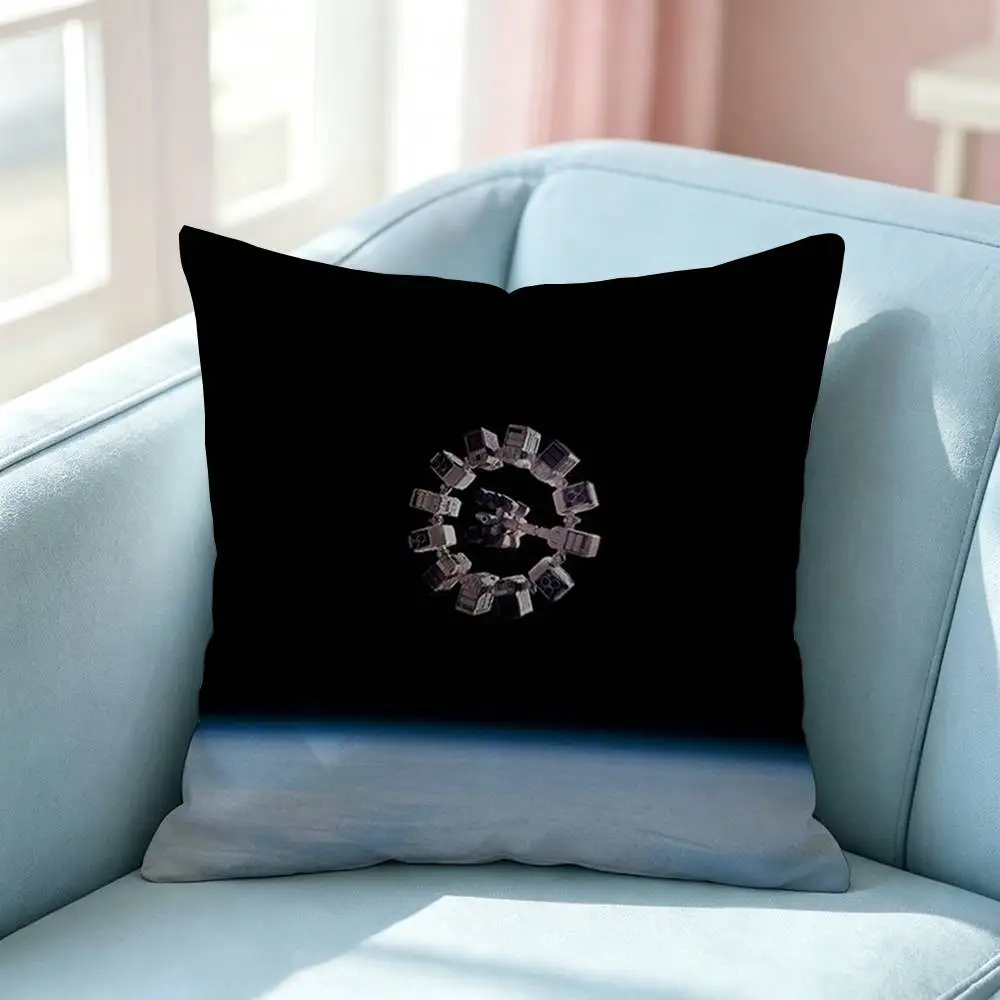 Classic Movie I-Interstellar Pillow Case Square Double-Sided Sofa Cushion Cover Bedroom Bedside Pillow
