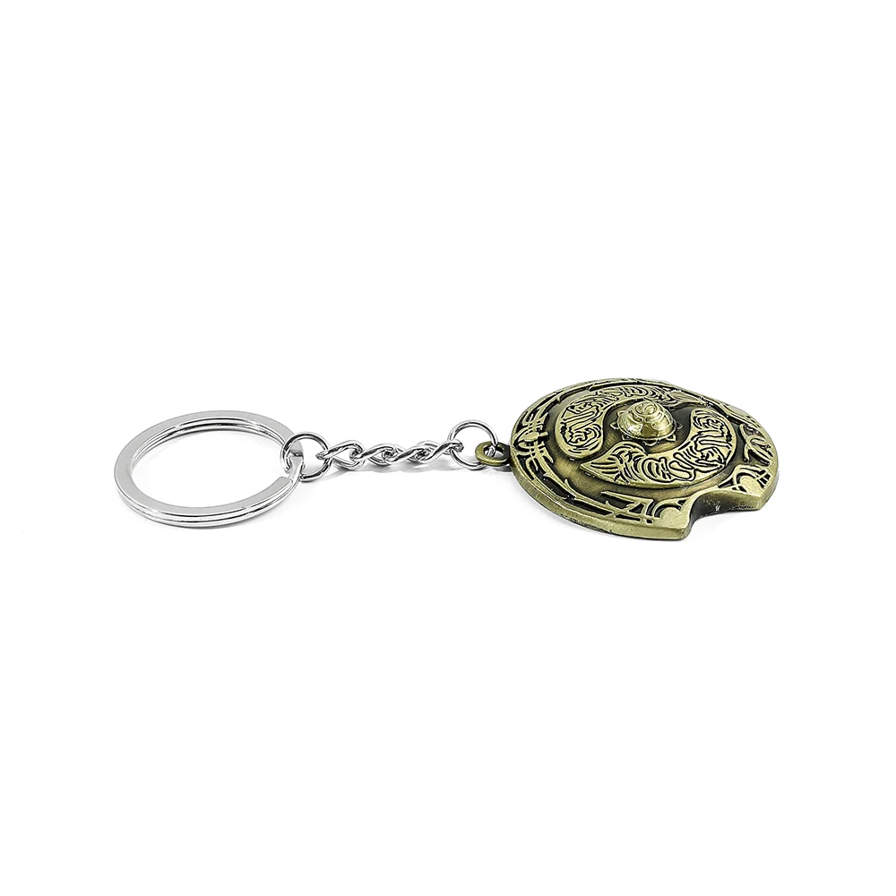 Game Dota 2 Immortal Champion Shield Keychain Metal Talisman Keyrings  TI 5 Aegis of Champions Pendant Porte Clef Gift