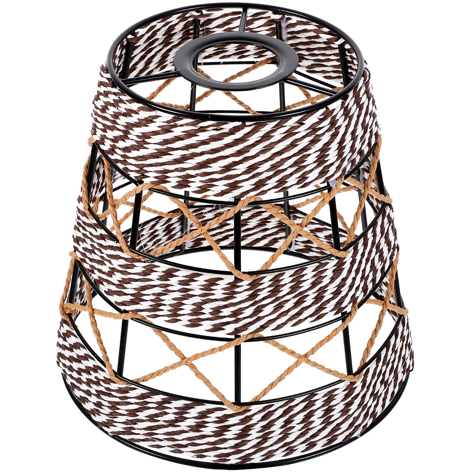 

Rope Weaved Lampshade Decorative Light Cover for Bedroom Living Room Retro Style Home Lamp Covers Ceiling Light Shade