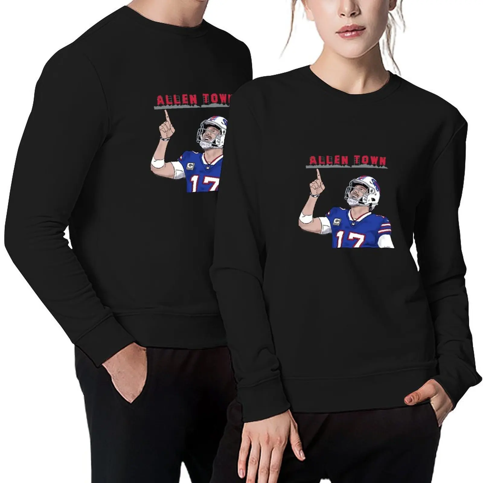 مرحبا بكم في Allen Town Pullover ملابس الرسوم المتحركة ملابس الرجال ملابس الشتاء ملابس مقنعين البلوز للرجال