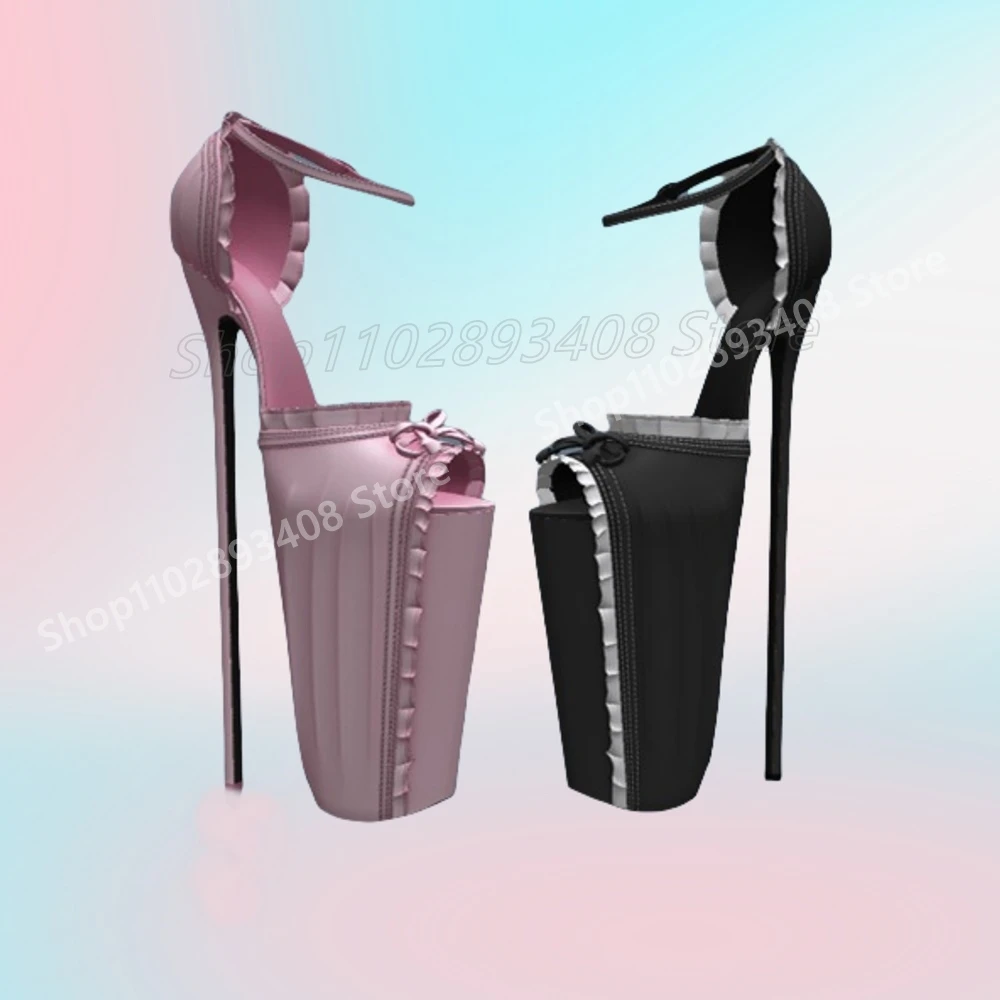 

Solid Sweet Cool Lace Knot Decor Sandals Peep Toe Butterfly Knot Stiletto High Heel Platform Sexy Women Shoes 2025 Para Mujere