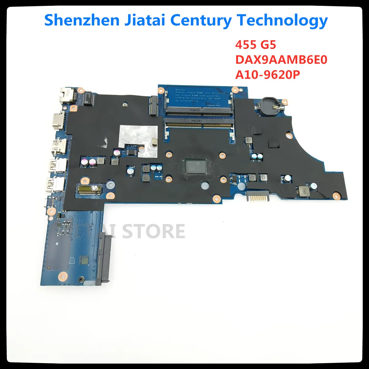 

L15821-601 L15821-001 DAX9AAMB6E0 For HP PROBOOK 455 G5 Laptop Motherboard With A10-9620P CPU