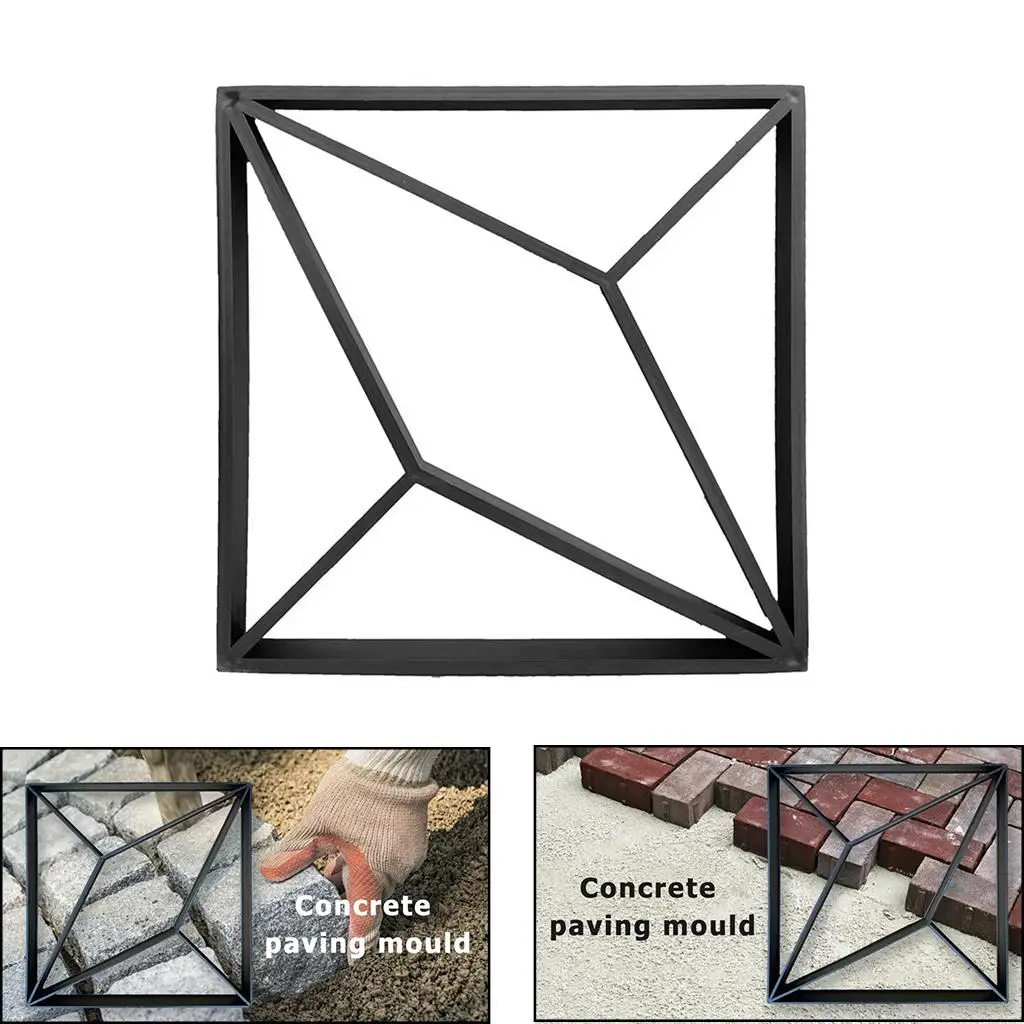 Reusable Concrete Path Molds Path Stone Moldings Stepping Stone Paver DIY Pavement Paving Moulds for Yard Lawn Garden