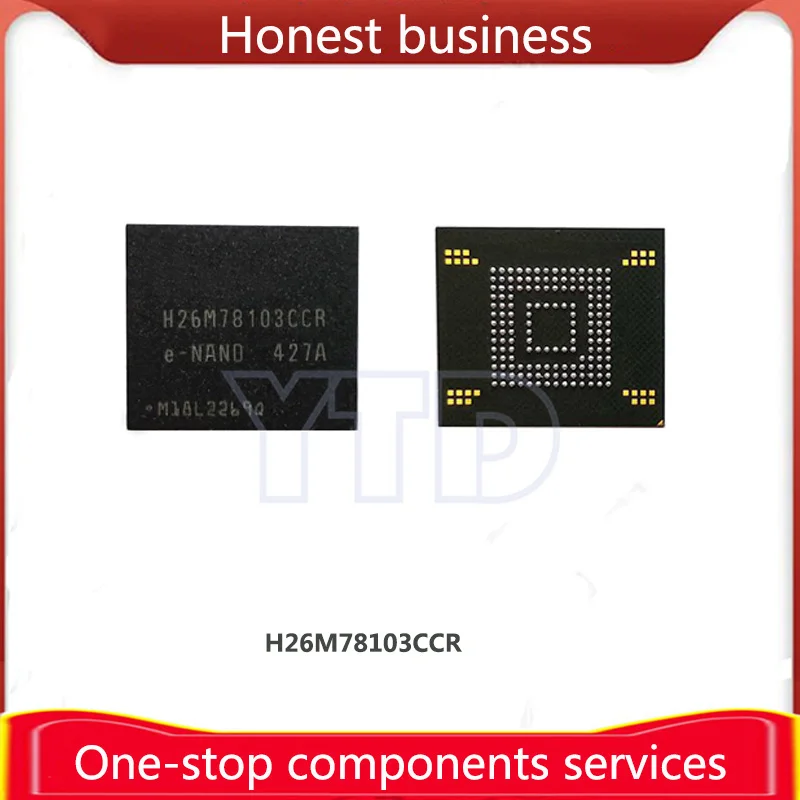 BGA153 EMMC H26M78103CCR 64GB 100% Working 100% Quality 64G Chip Mobile Phone Hard Disk Memory Computer Storage H26M78103 CCR