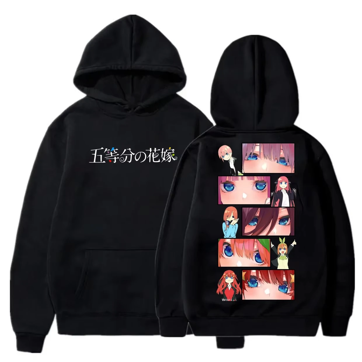 2026 Bestseller Anime The Quintessential Quintuplets Hoodie für Männer und Frauen Ästhetischer Hoodie mit Aufdruck Rundhals Lässiger Oversized-Sweatshirt – Detail 3