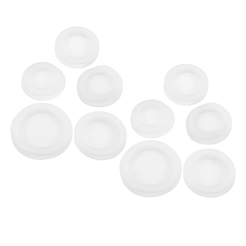 

10pcs Rubber Piggy Bank Stoppers White Saving Box Plugs Round Money Box Covers Replacement for Various Banks Boxes