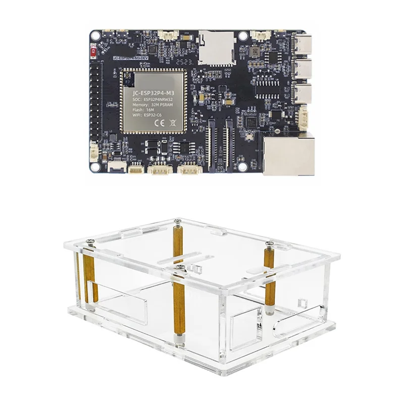 

B27B ESP32-P4-модуль ESP32-P4 + ESP32-C6 Wi-Fi 6 BT5 BLE 32M PSRAM 16M Flash JC-ESP32P4-M3 Чехол для макетной платы