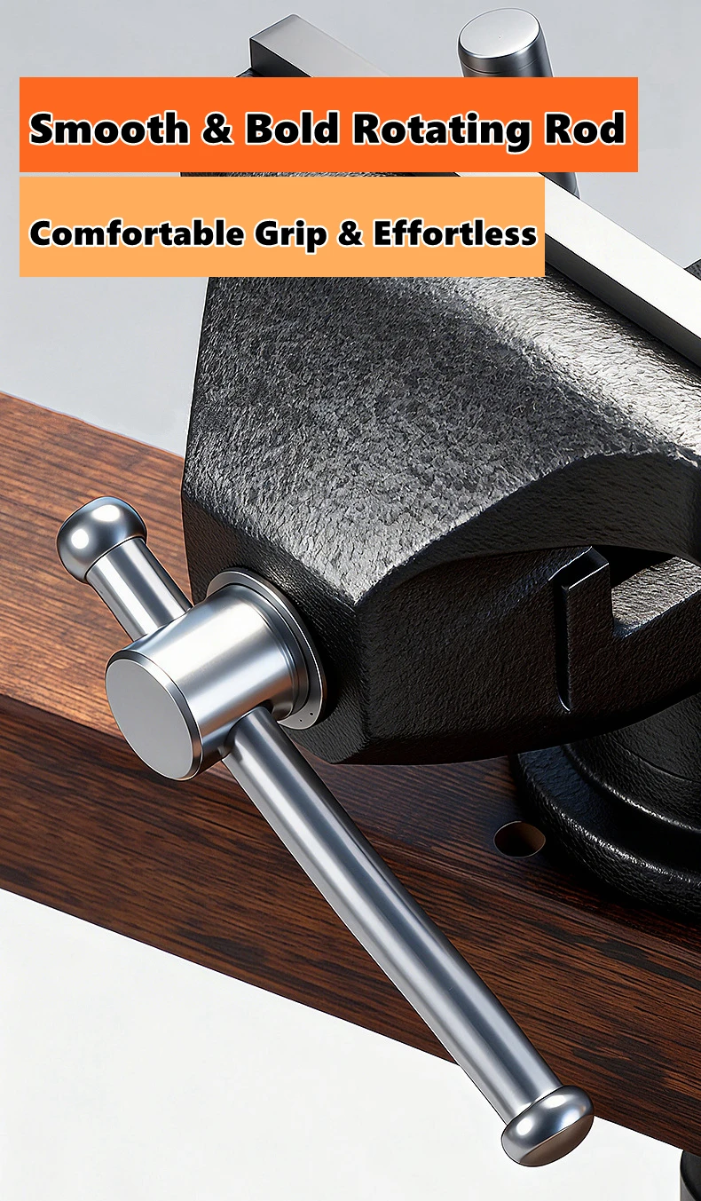 Professioneller 360° drehbarer Tischspannverschluss, robuste Konstruktion, vielseitig einsetzbar für Holz- und Metallbearbeitung. – Detail 9