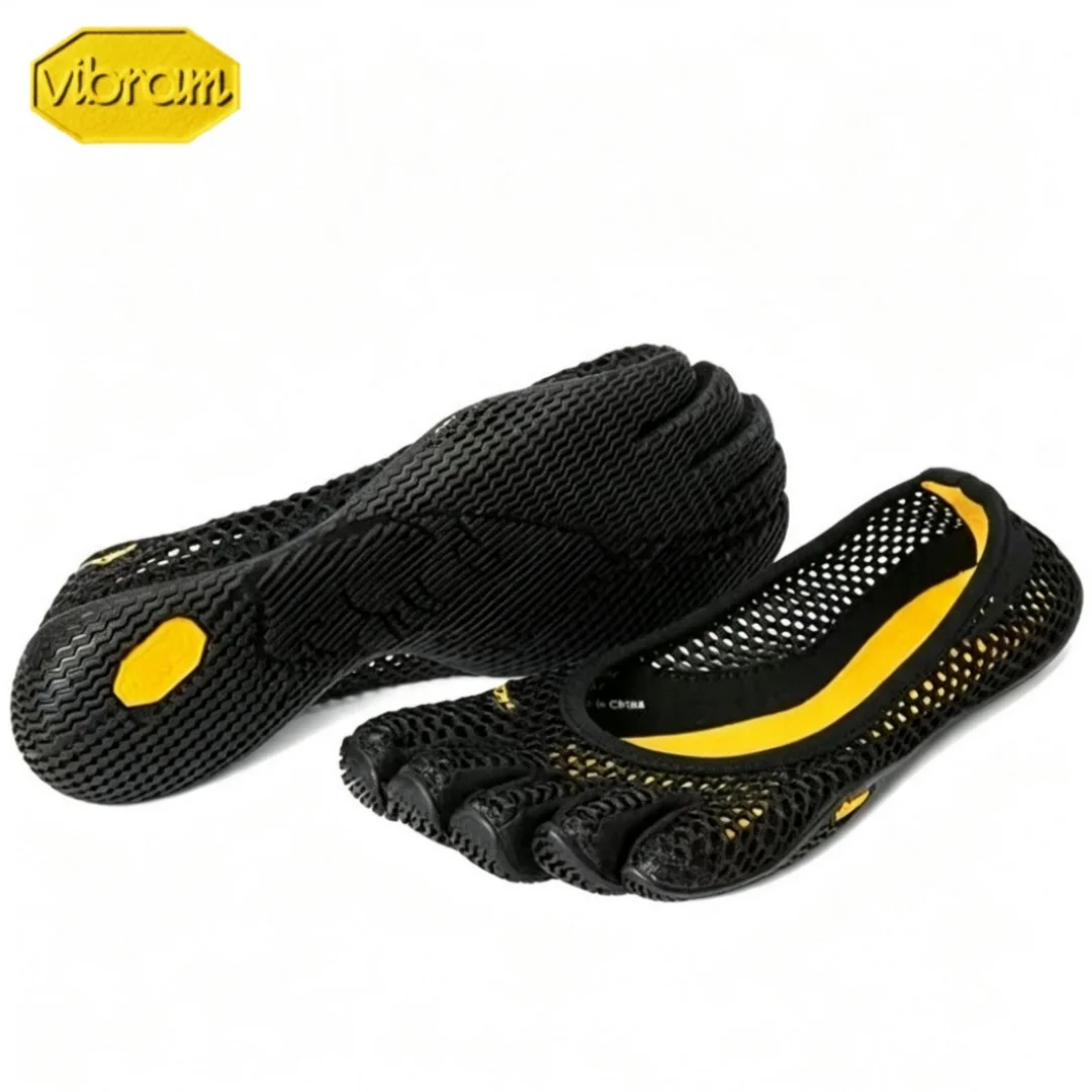 Brand Sale Vibram FiveFingers Indoor Training Shoes Women Yoga Pilates Shoes Five Toe Ballet Shoes Soft-sole Mesh Barefoot Shoes