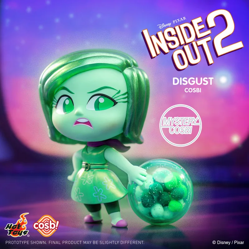 In Stock 2024 Hot Toys Disney Pixar Inside Out 2 Joy Sadness Anger Disgust Cosbi Collectible Figurine Mini Doll Birthday Gift