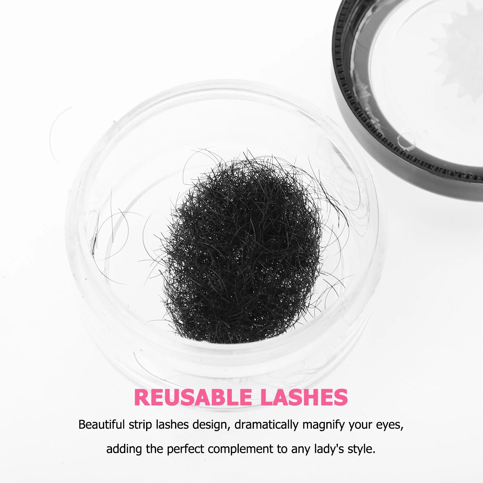 3 scatole Kit di pratica ciglia finte per ciglia individuali per l'estensione delle ciglia Forniture per ciglia artificiali riutilizzabili per trucco