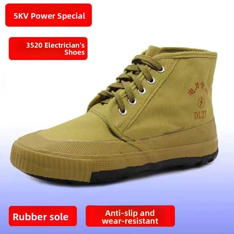 insulated-canvas-mid-calf-women's-safety-shoes-power-industry-protective-footwear-labor-protection-electrical-insula