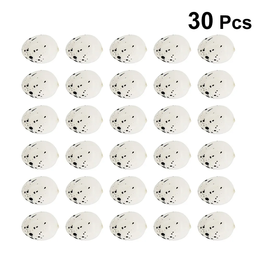 

30 шт. миниатюрных искусственных птичьих яиц, реалистичные имитации для декора, пасхальных и свадебных мероприятий, поделок, имитационные яйца