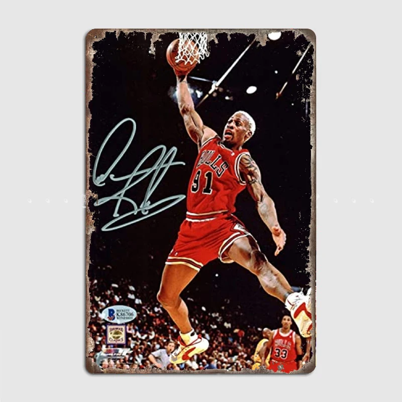 

Dennis Rodman Vintage Styleeee Metal Tin Sign Truck Indoor and Outdoor Home Bar Coffee Kitchen Wall Decoration