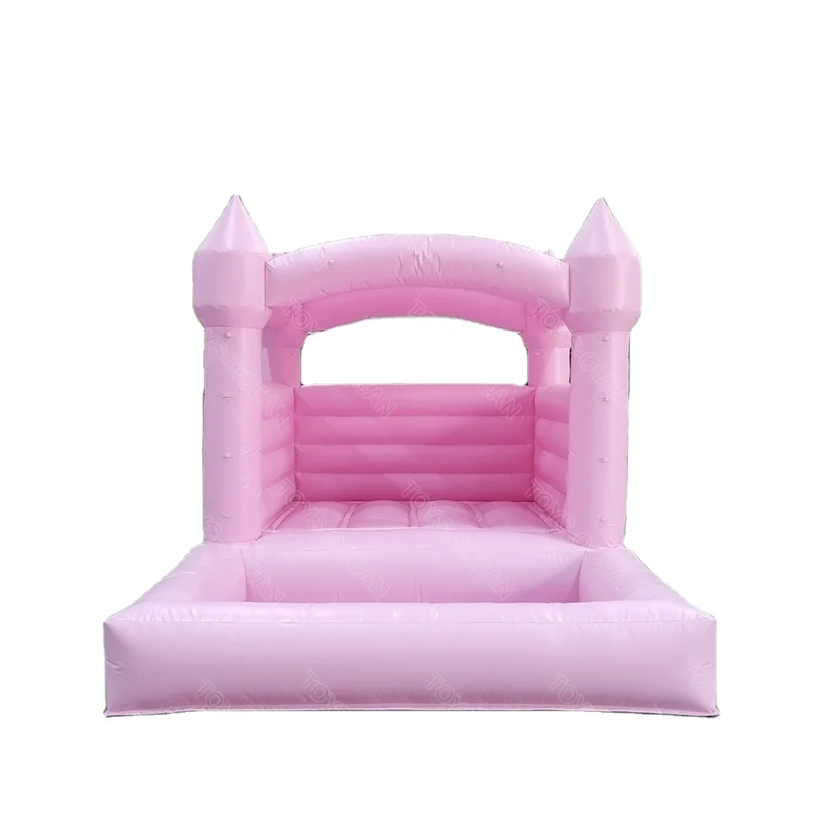 Custom Commercial Grade PVC Soft Play Party Equipment Jumping White Castle Toddler  Inflatable Bounce House with Ball Pit