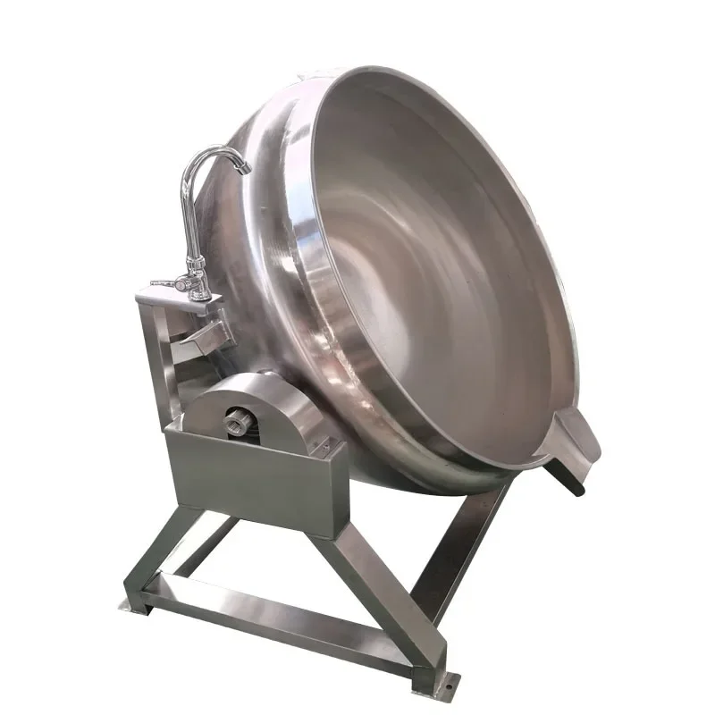 

Steam heating, electric heating tilting stirring sandwich pot, candied Chinese medicine stirring without dead ends, boiled meat