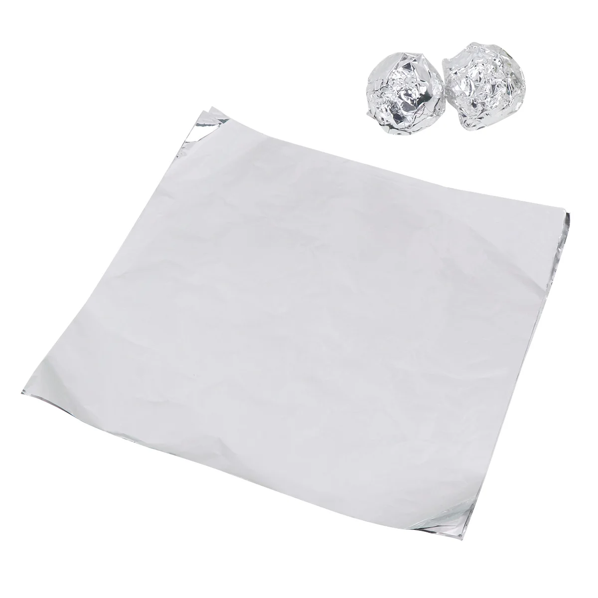 200 Pcs Flash Foil Wrapping Paper Cookie Decorating Supplies Metallic Gold Chocolate Wrapper