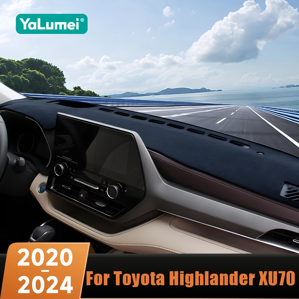 Für Toyota Highlander XU70 2020 2021 2022 2023 2024 Kluger Hybrid Auto Dashboard Abdeckung Matte Auto Dash Board Sonnenschutz pad Teppiche