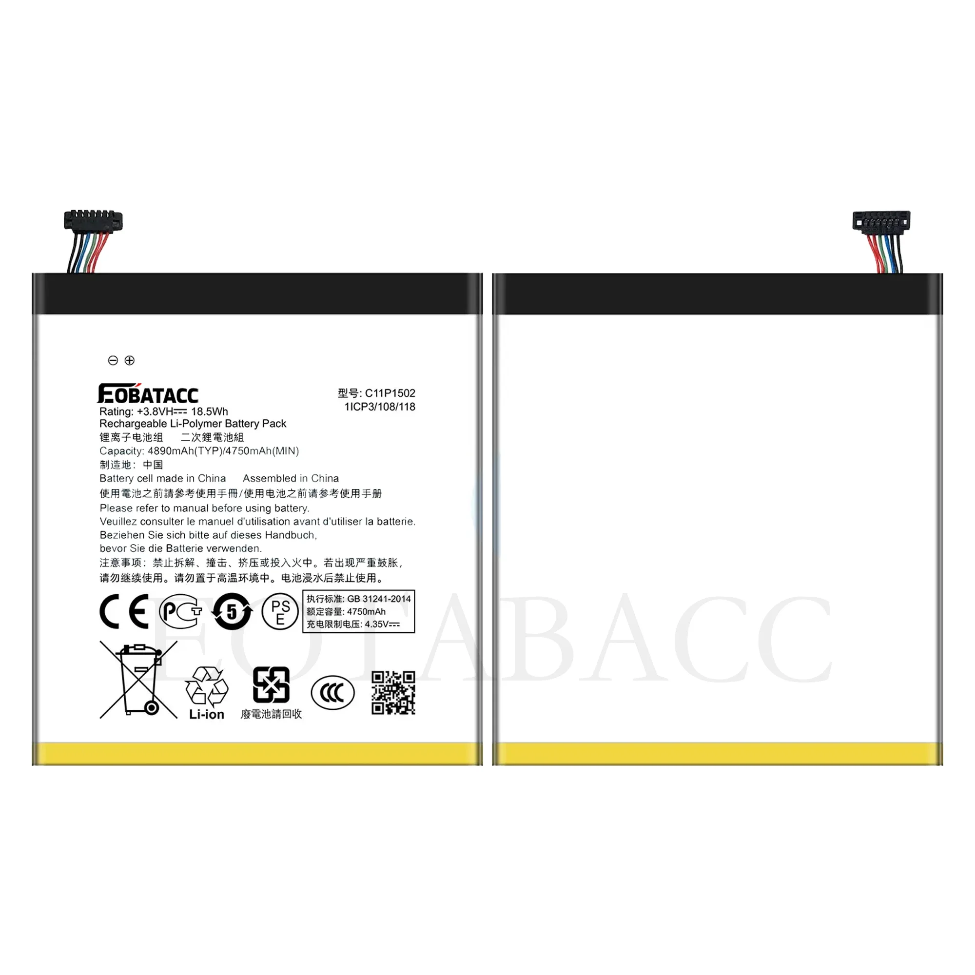 

2025 YEARC11P1502 Replacement Battery For ASUS Zenpad 10 Z300C Z300CL Z300CG Bateria 4890Mah +Tracking Number