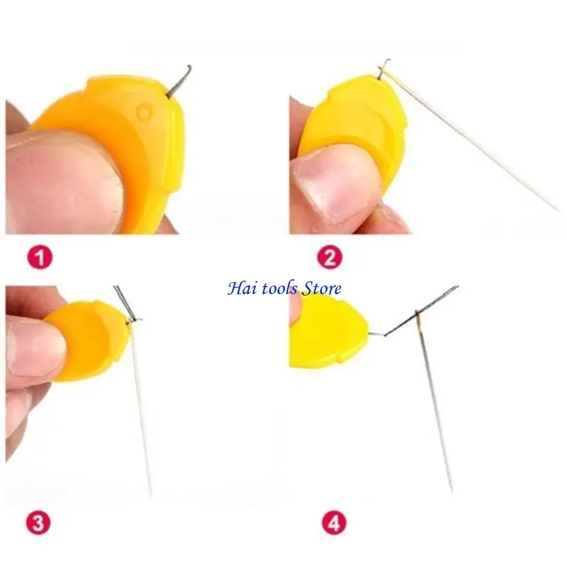 X37E 10 Pieces Needle Threaders Simple Wire Loop Tool DIY Threader for Hand/Machine