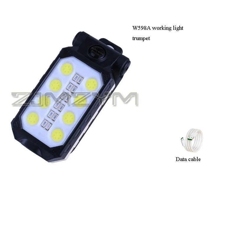 LED-werklamp Superheldere COB-zaklamp Oplaadbare magnetische waterdichte autoreparatielantaarn Noodschijnwerper voor buiten