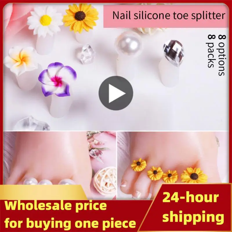 Pack Nail Art Toe Separator Foots Sponge Fingers Separators Soft Gel UV Polish Nail Salon Supplies Pedicure Manicure Tool