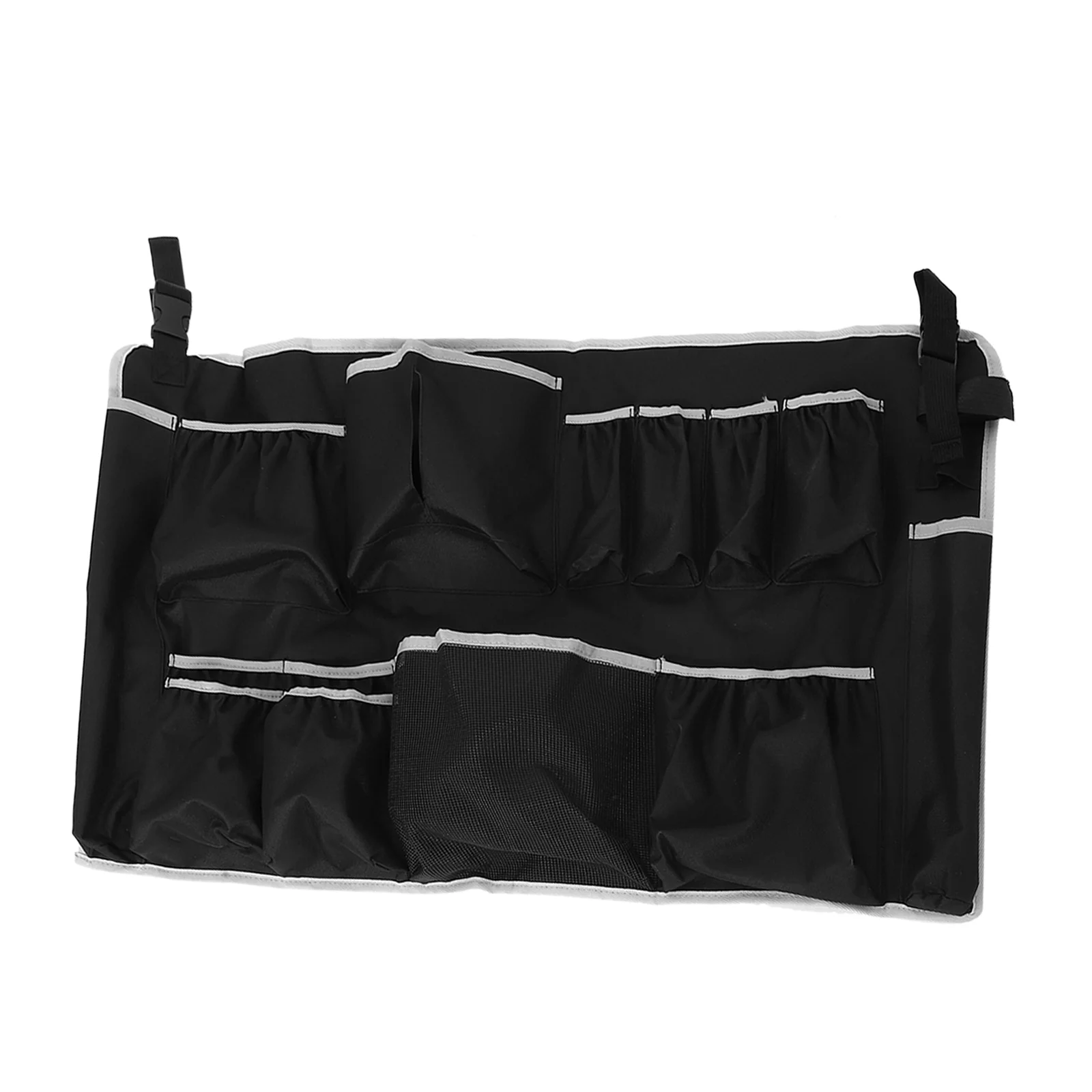 

Portable Adjustable Trash Can Hanging Bag Multipocket Utility Caddy Organizer Kitchen Garbage Can Insert Cleaning Supply Storage