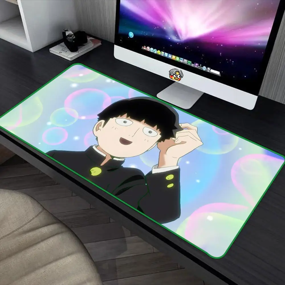Cool M-Mob P-Psycho 100 Mouse Pad 90x40cm Green Colorful Lock Edge Pure Natural Rubber Desktop Anti slip Large Mouse Pad