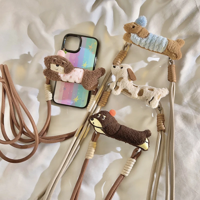 

Cute Dachshund Phone Grip Lanyard - For Girls, Long Crossbody/Neck Strap, Perfect for Outdoor Use, Fits Phone Cases
