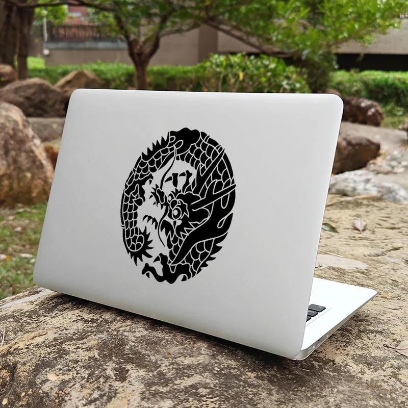 Loong Asian Dragon Totem Vinyl Laptop Sticker for Macbook Skin Decor 13 Pro 14 Air Retina 12 15 Mac Tablet PC Notebook Art Decal