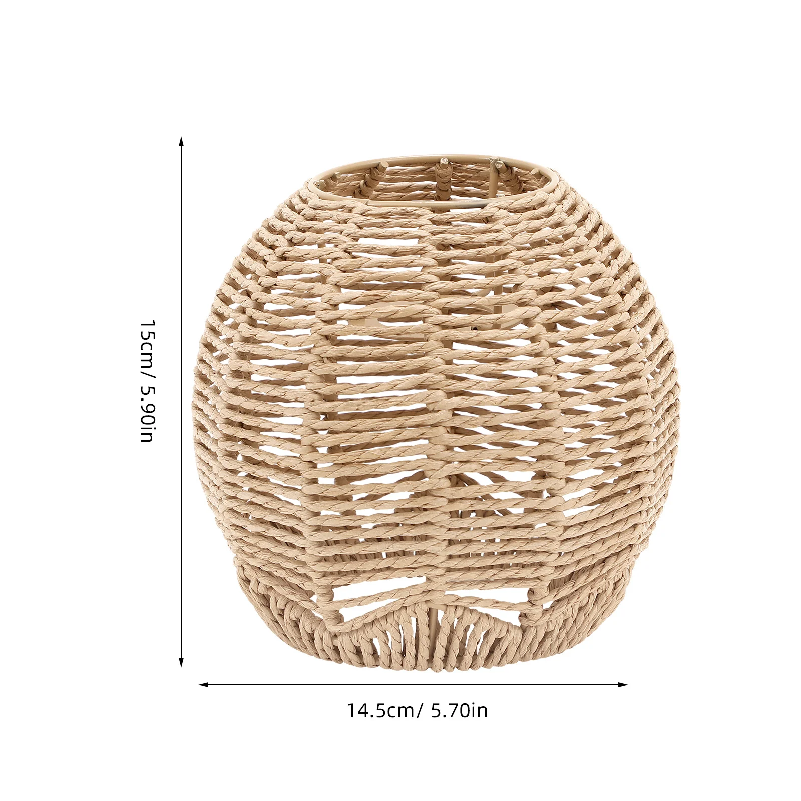 Pantallas de lámpara artesanales de bambú, cubiertas de luz colgante de ratán tejido Retro para accesorios de techo, jaula para candelabro, portalámparas huecos, 2 uds.