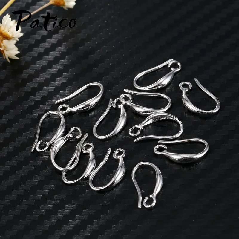 10 unids/lote DIY pendientes hallazgos pendientes cierres ganchos accesorios Plata de Ley 925 accesorios para hacer joyas gancho Earwir