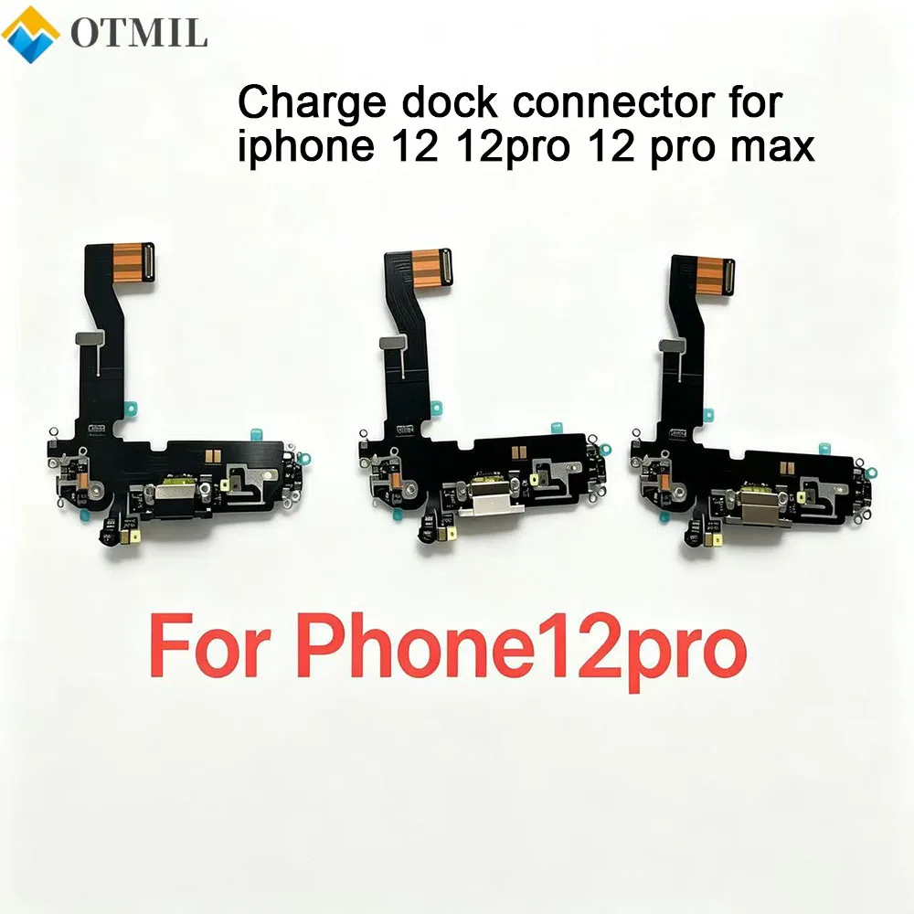 Ribbon Dock Connector Flex Cable For Iphone 12Pro Lighting Charging Port 100% Tested Replacement Repair Parts Data Transfer
