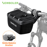 NEWBOLER Multifunctional Bike Front Bag 2.5L Waterproof Cycling Head Bag EVA Hard Shell Bicycle Handlebar Bag Cycling Accessorie