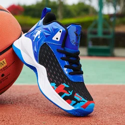 Spring Children's Basketball Shoes for Boys Girls Non-slip Kids Sport Shoes Lightweight Outdoor Mesh Sneakers Trainers Footwear