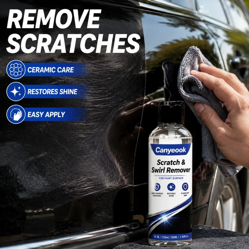 CANYEOOK Scratch & Swirl Remover 150g Remove Scratches Swirl Marks Restore Shine Ceramic Sealant for All Car Paint Colors